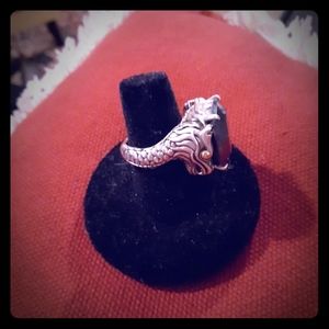 John Hardy Naga Dragon Hematite Ring